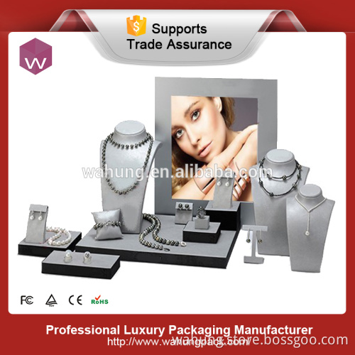 handmade high end green color jewelry displays (WH-3666)
